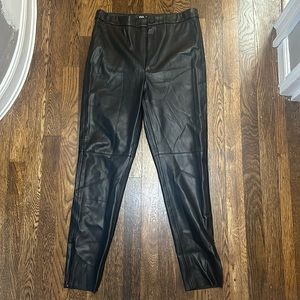 ZARA Black Size Large leather pants